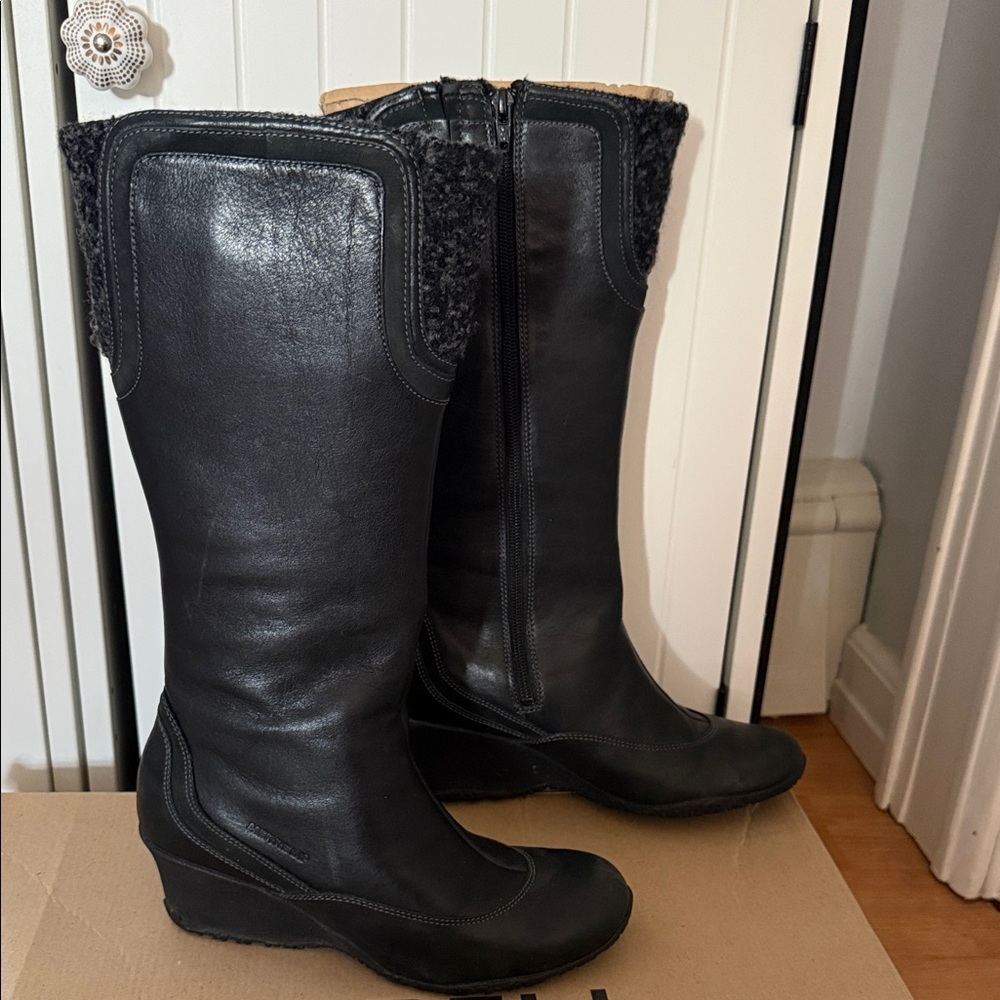 Merrell Black Leather Winter Boots